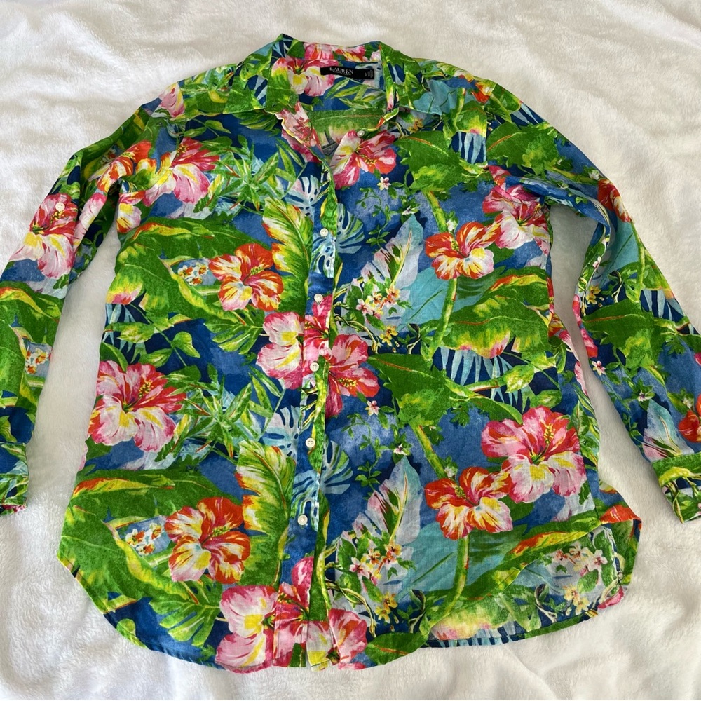 Lauren Ralph Lauren 100% Linen Shirt